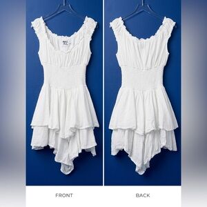 Princess Polly White Swiss Dot Stargazer Romper - US 2 - Coastal Cowgirl